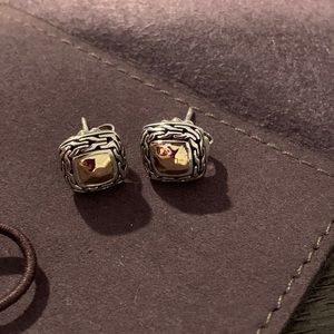 John Hardy Earrings with 18k Gold
